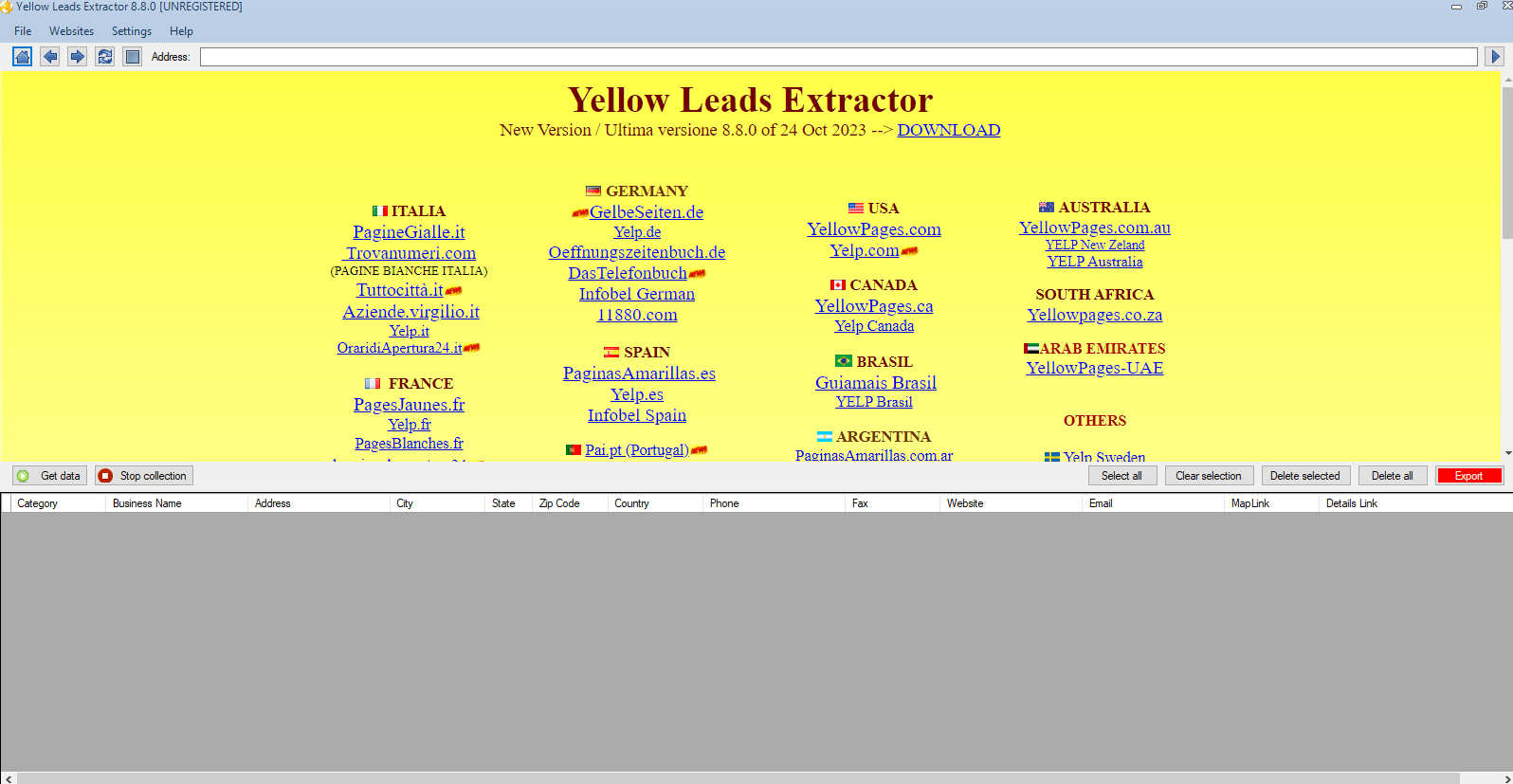 Yellow Leads Extractor Version 8.8.0 With Crack Download