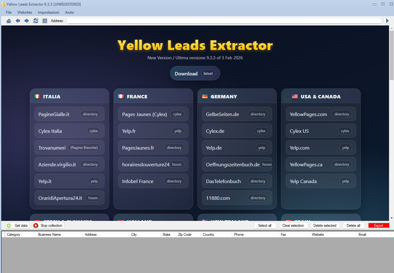 Yellow Leads Extractor