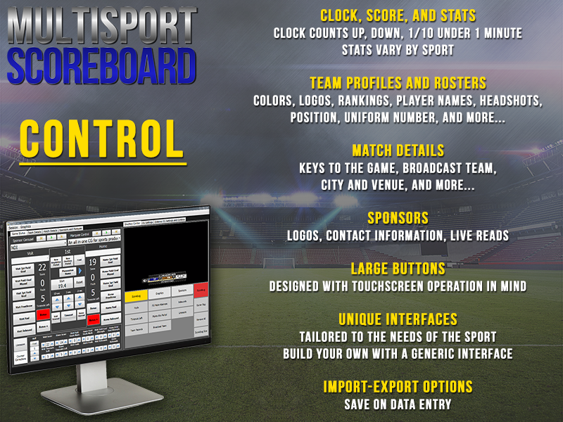 MultiSport Scoreboard SuiteCG