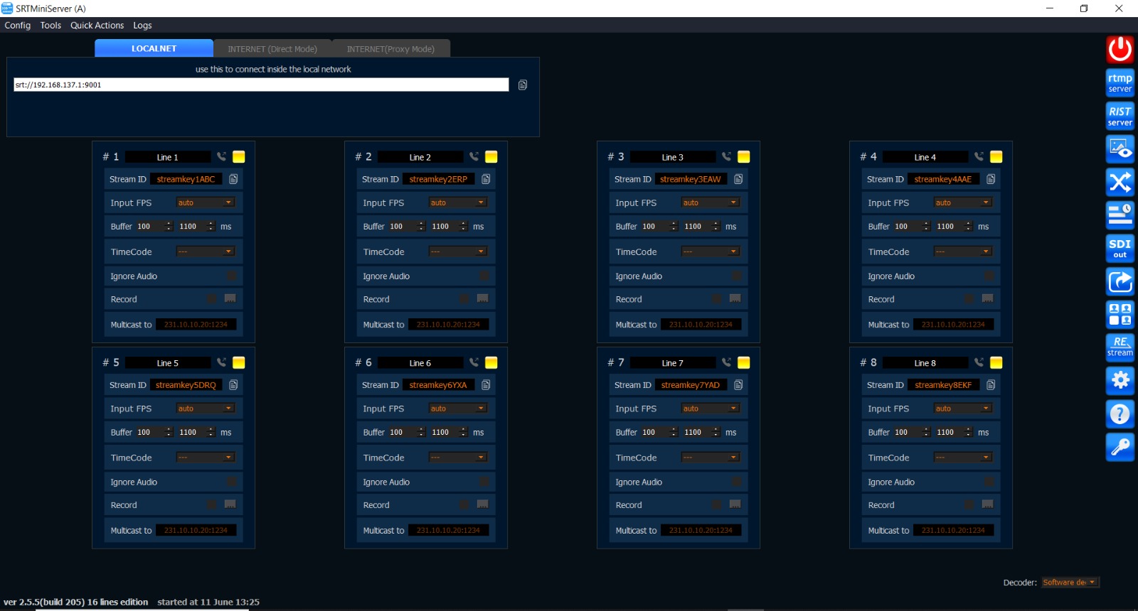 SRT Mini Server