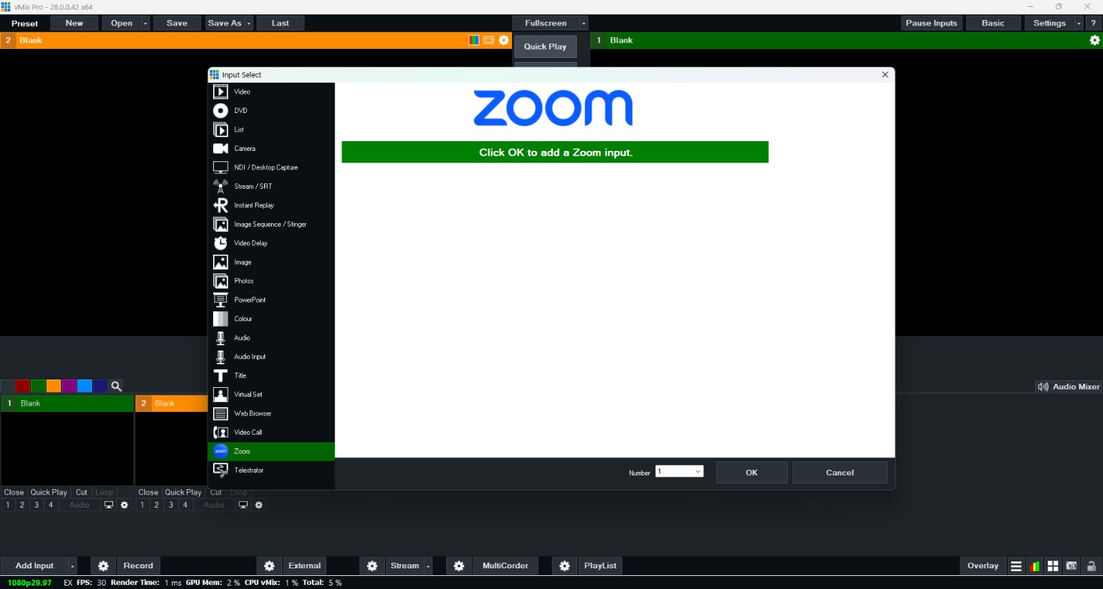 vMix(28.0.0.42)