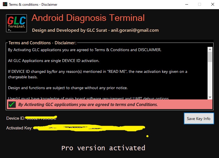 Android Diagnosis Terminal