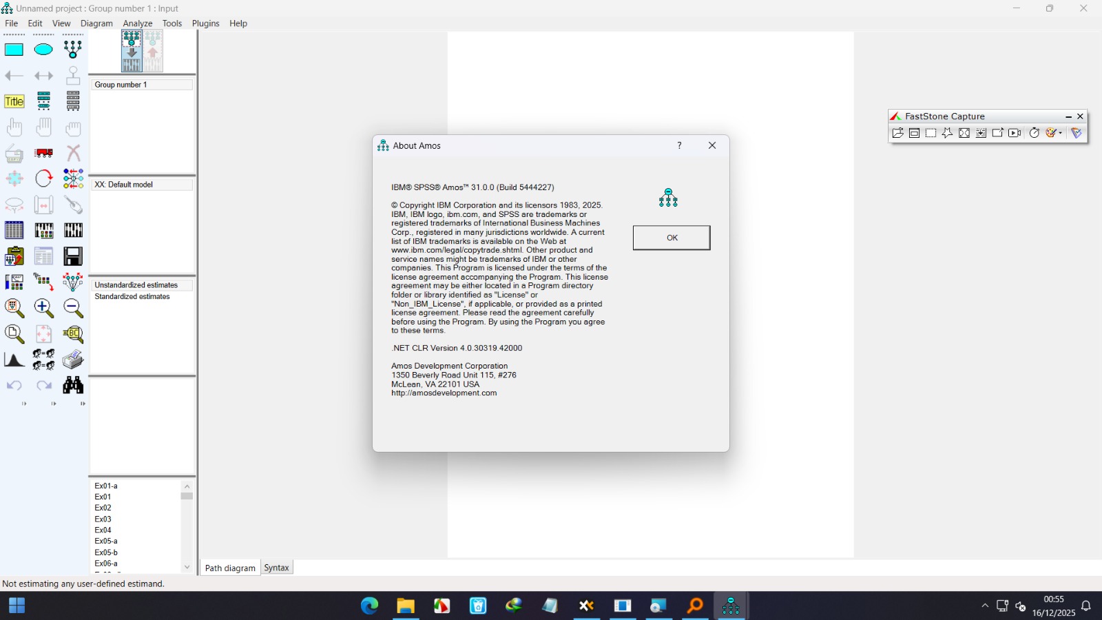 IBM SPSS Amos