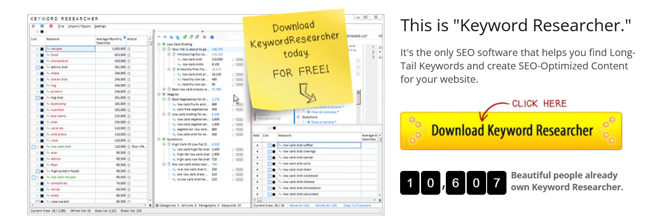 Keyword Researcher Pro