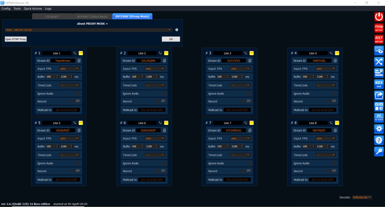 SRT Mini Server