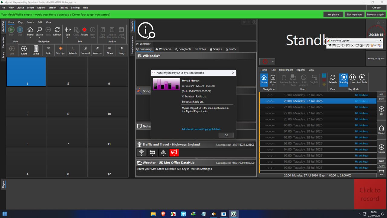Myriad Playout