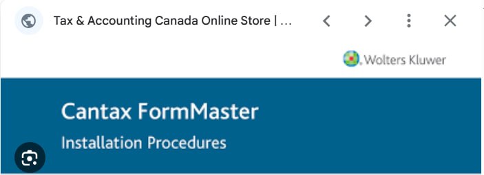 Cantax FormMaster 